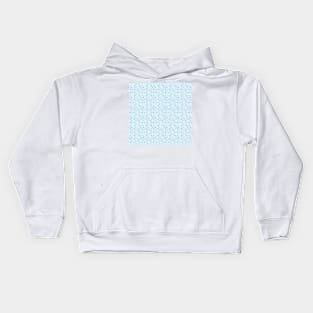 Colorful raindrops in light blue background Kids Hoodie